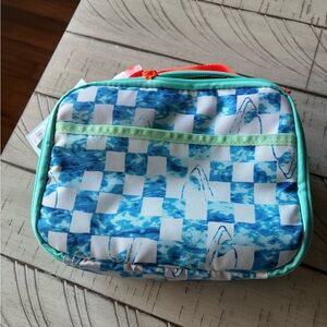Cat & Jack Blue Checkered Shark Lunchbox NWT